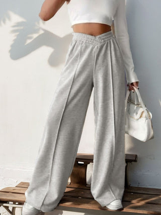 V Waist Wide Leg Pants