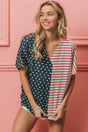Navy/Red Stripe