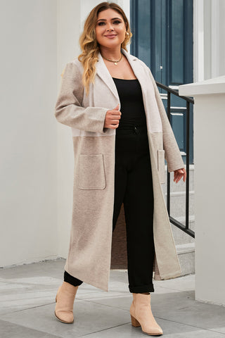 Curve Collective's Figure Collared Neck Buttoned Longline Coat